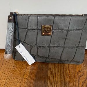 Dooney & Bourke Smoke Gray Carrington Pouch